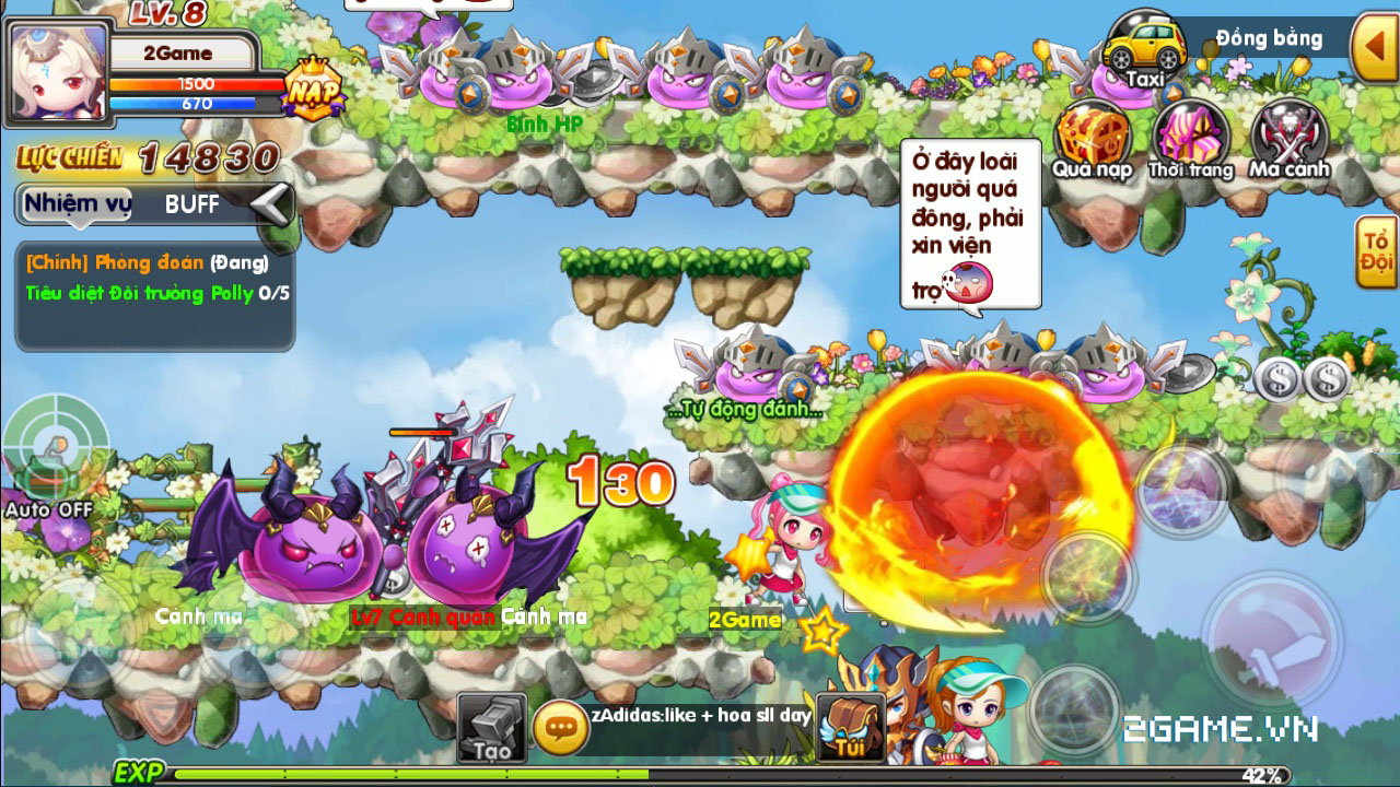 Luyện Rồng mobile tái hiện ký ức về MapleStory rất tốt