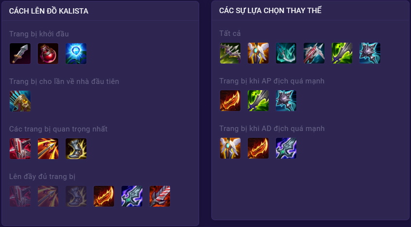 Kalista mùa 13: Bảng ngọc, Cách lên đồ Kalista build mạnh nhất [MỚI]